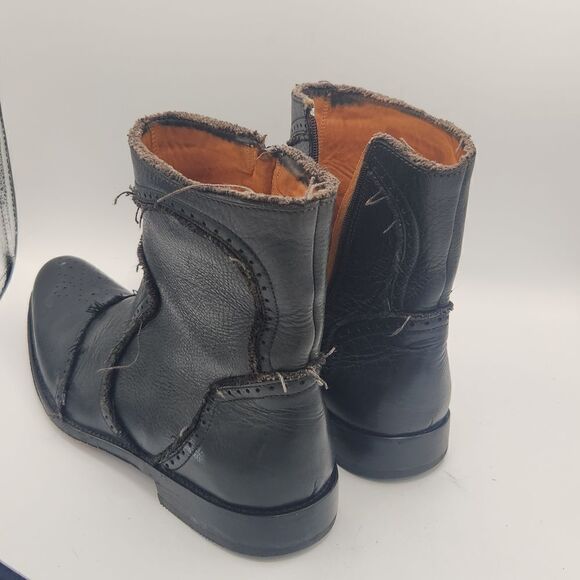 Blackstone Leather Distressed wingtip Western Boots - Picture 6 of 9